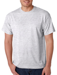Gildan 8000 ash colored t-shirts.