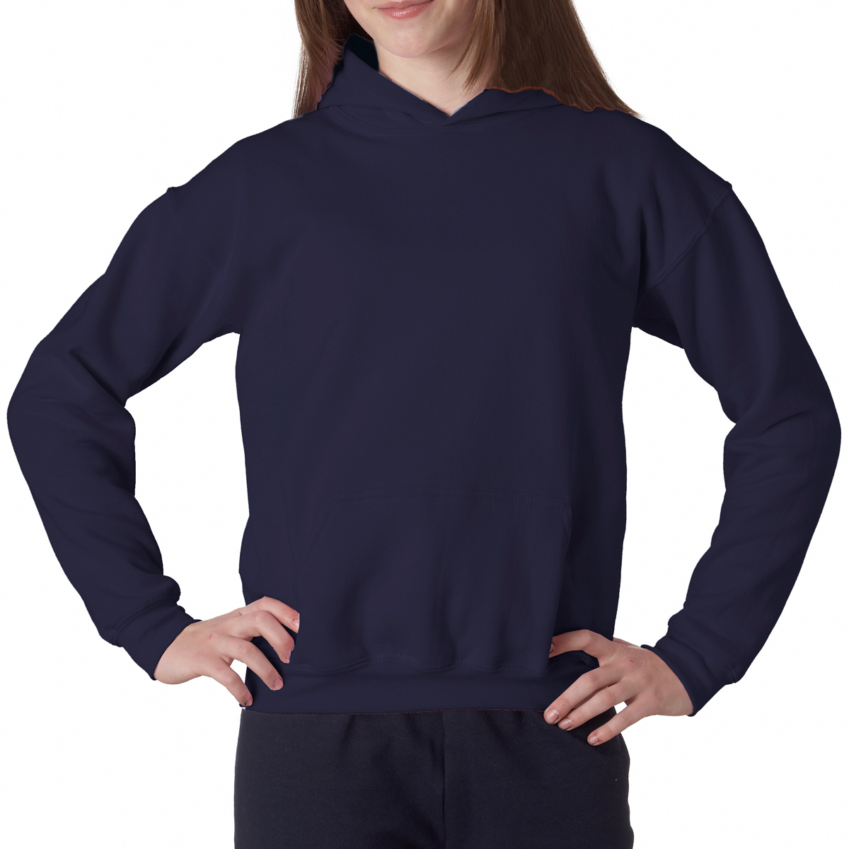 Gildan 18500B Youth Heavy Blend Sweatshirts with one-color imprint ...