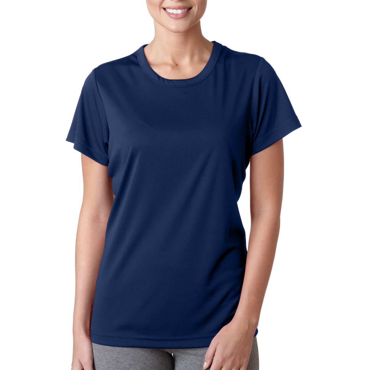 Navy colored UltraClub 8420W Ladies' Cool & Dry Sport Performance ...